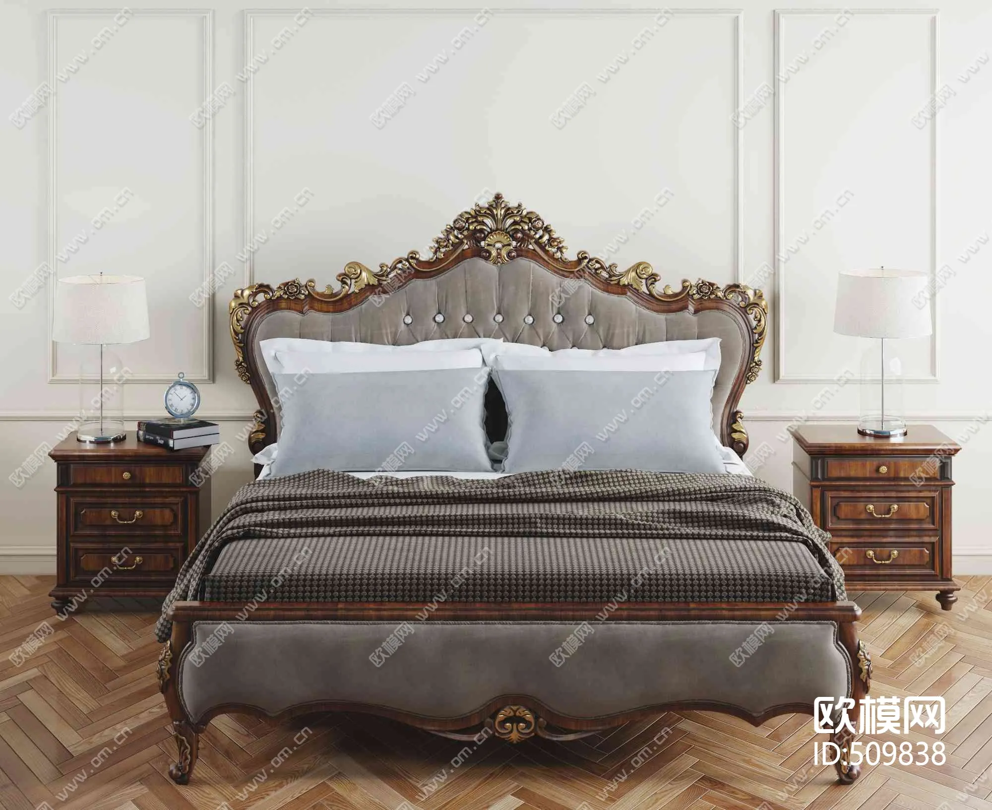 CLASSIC – BED – 3DS MAX MODELS – 046