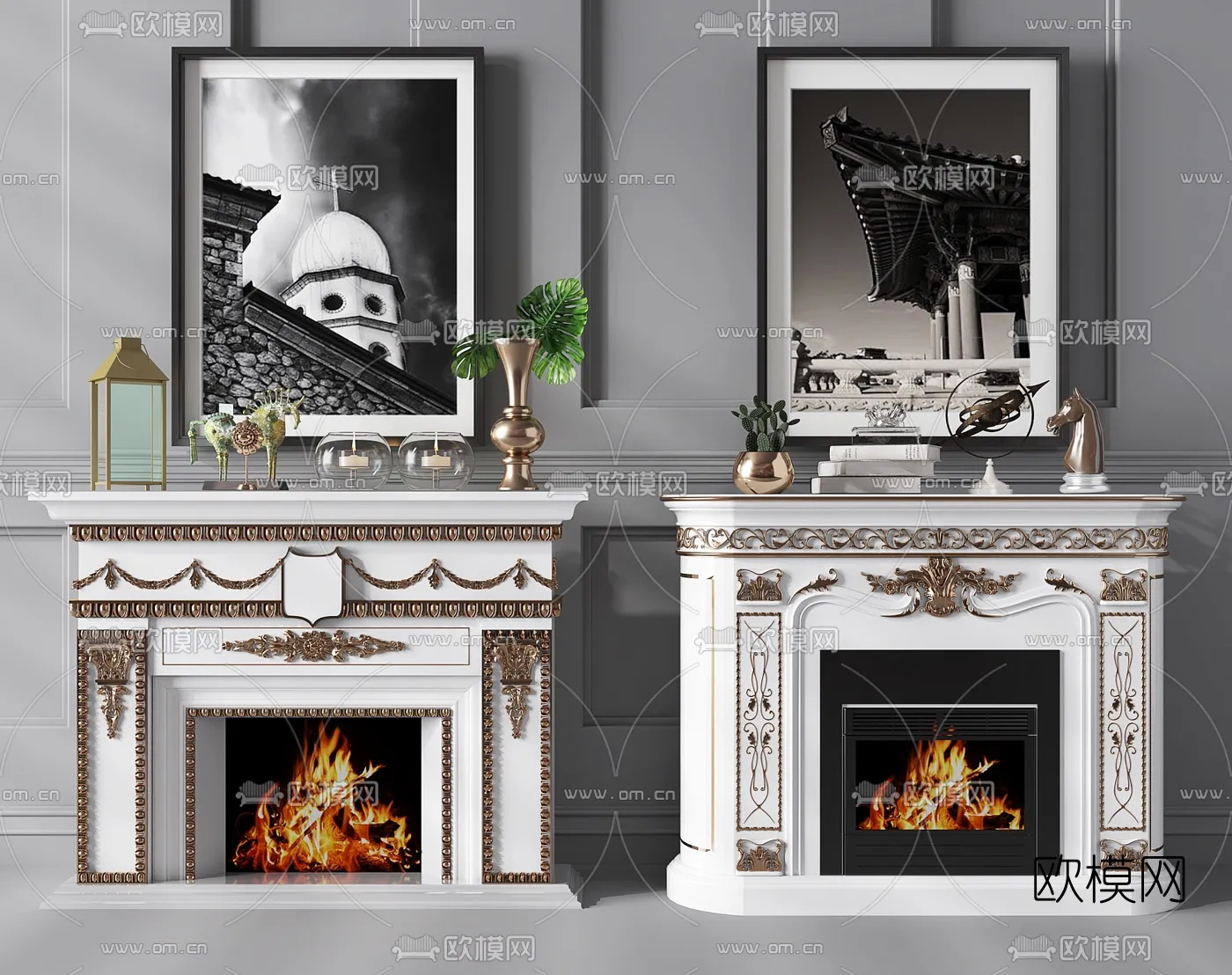 CLASSIC – FIREPLACE 3DMODELS – 006