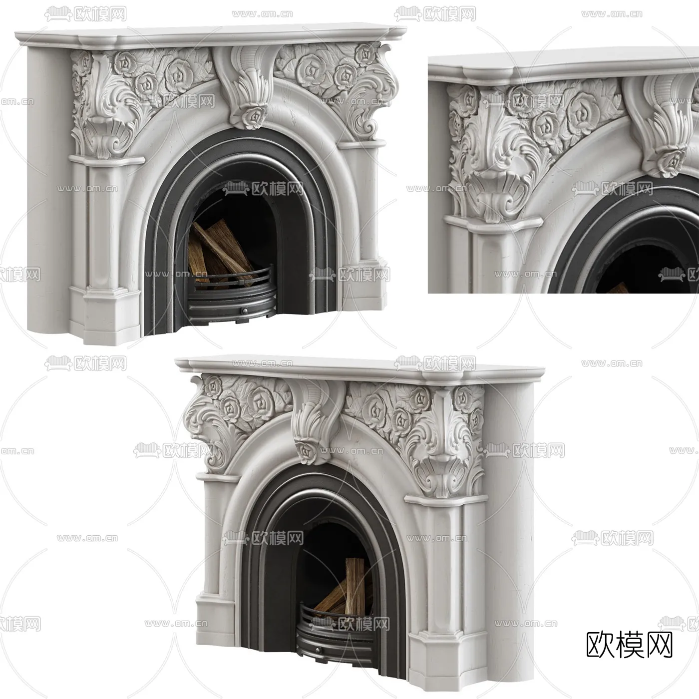 CLASSIC – FIREPLACE 3DMODELS – 009
