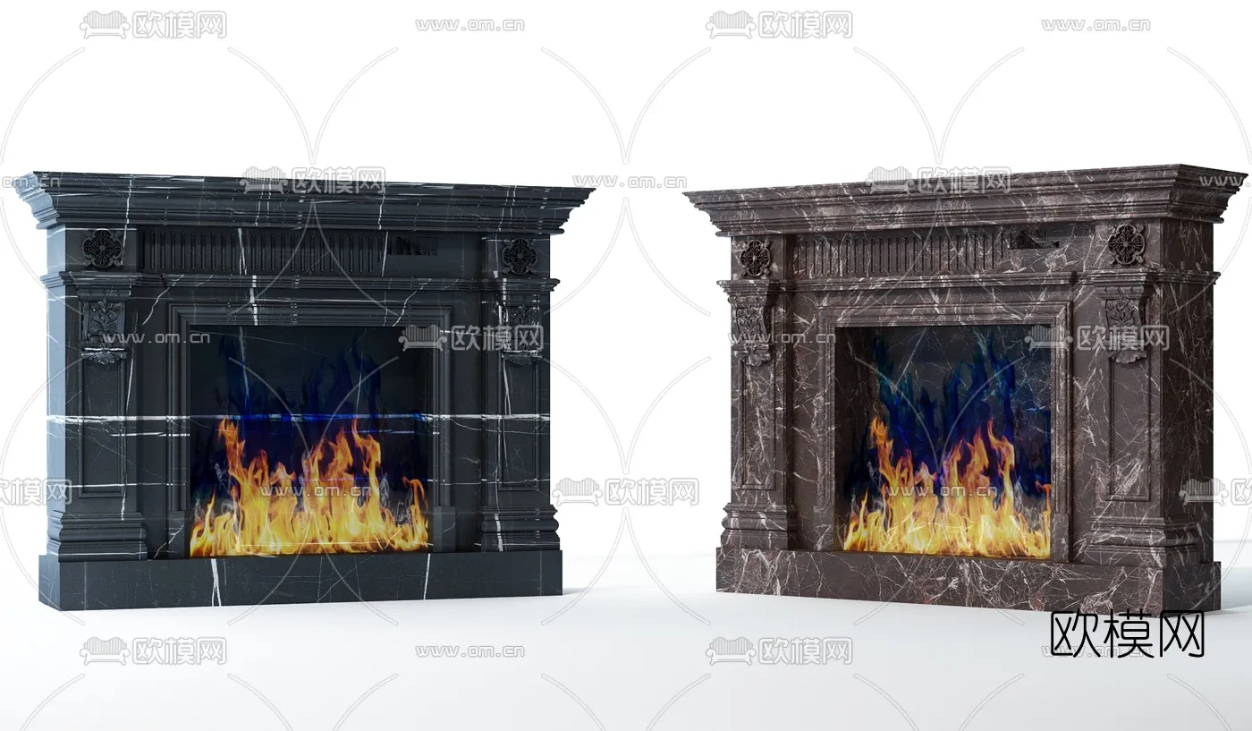 CLASSIC – FIREPLACE 3DMODELS – 011