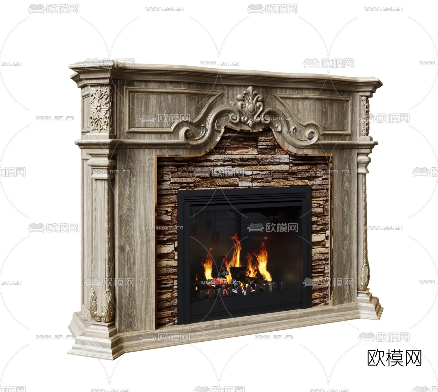 CLASSIC – FIREPLACE 3DMODELS – 013