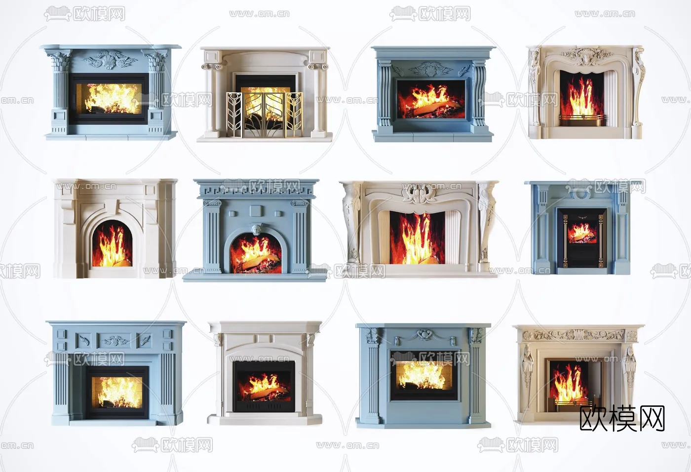 CLASSIC – FIREPLACE 3DMODELS – 016