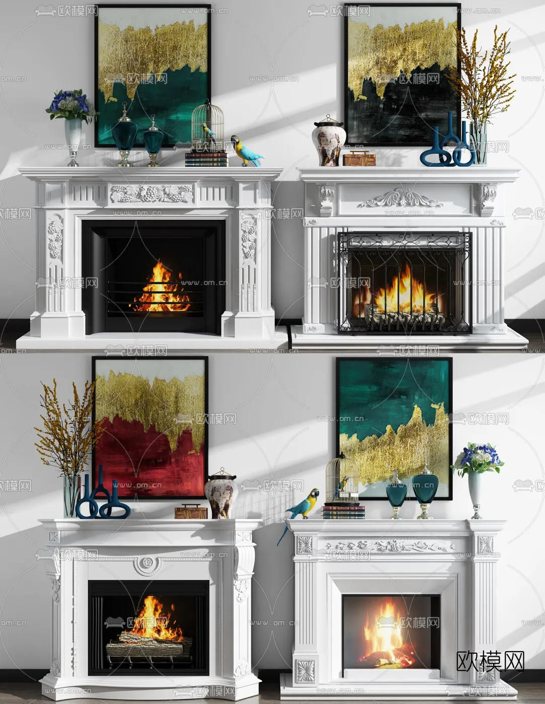 CLASSIC – FIREPLACE 3DMODELS – 017