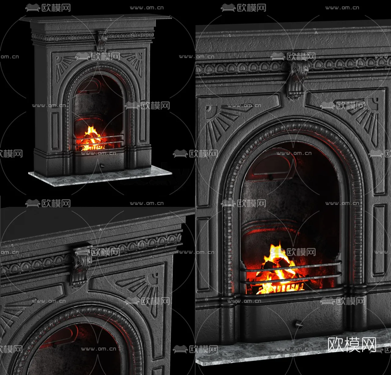 CLASSIC – FIREPLACE 3DMODELS – 024