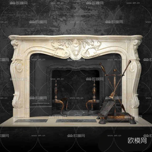 CLASSIC – FIREPLACE 3DMODELS – 027