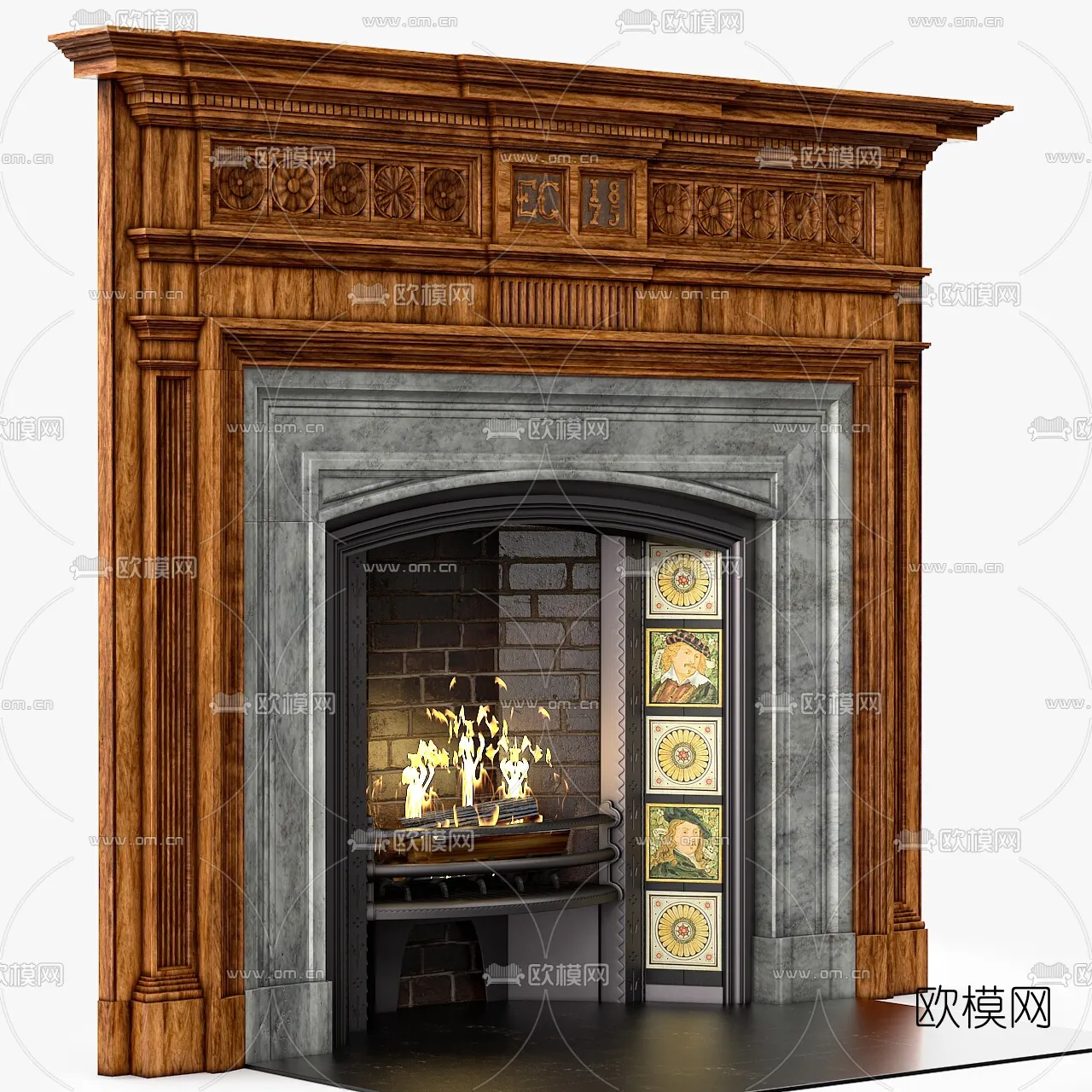CLASSIC – FIREPLACE 3DMODELS – 028