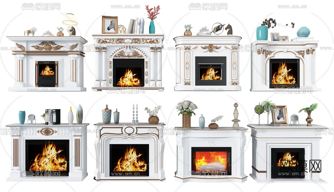 CLASSIC – FIREPLACE 3DMODELS – 030