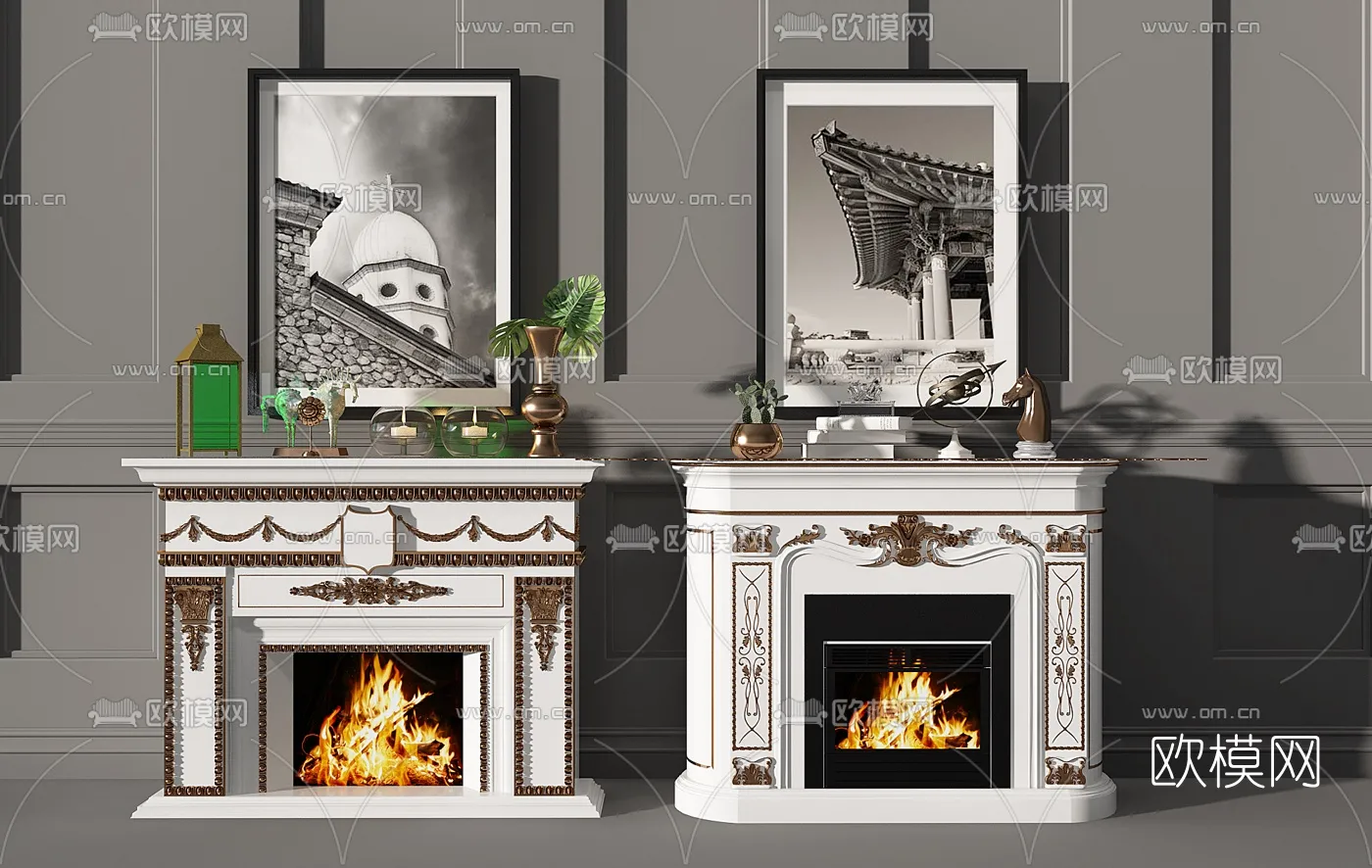 CLASSIC – FIREPLACE 3DMODELS – 031