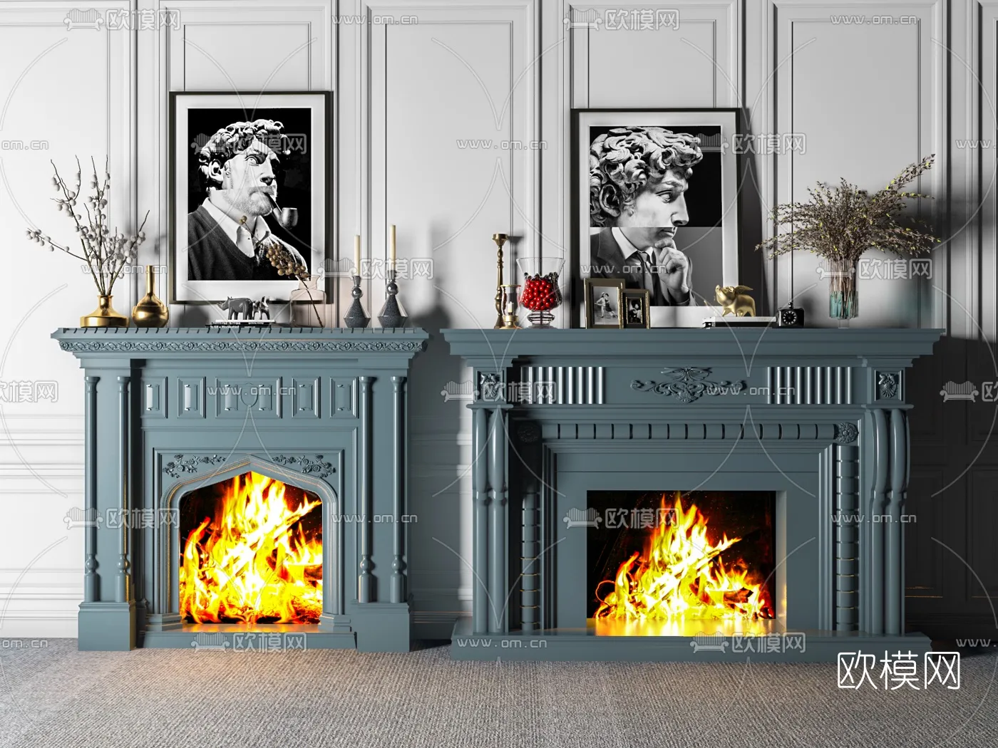 CLASSIC – FIREPLACE 3DMODELS – 032