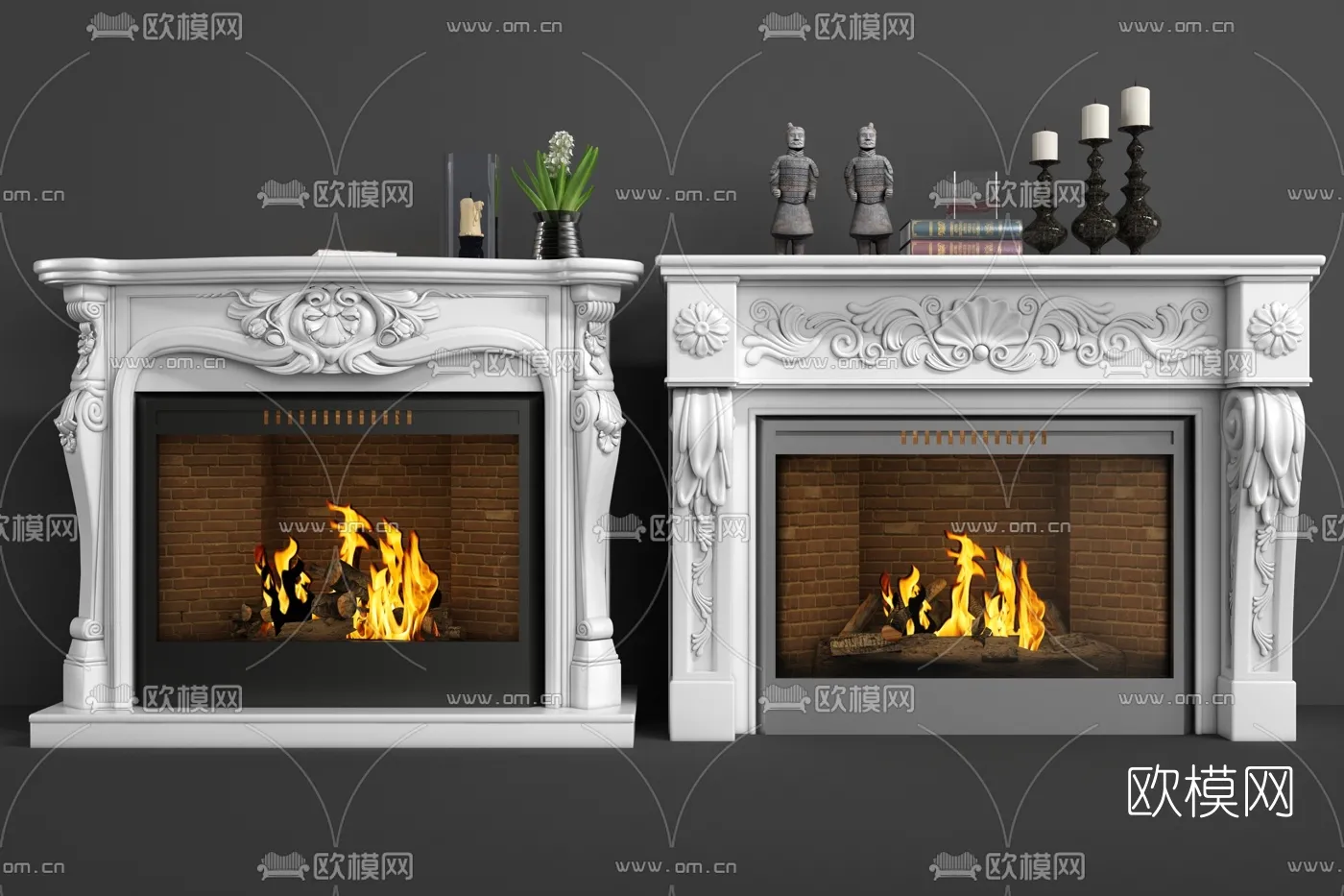 CLASSIC – FIREPLACE 3DMODELS – 033