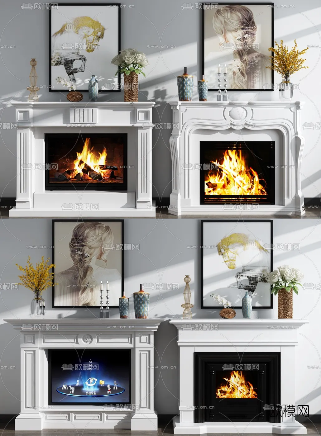 CLASSIC – FIREPLACE 3DMODELS – 036
