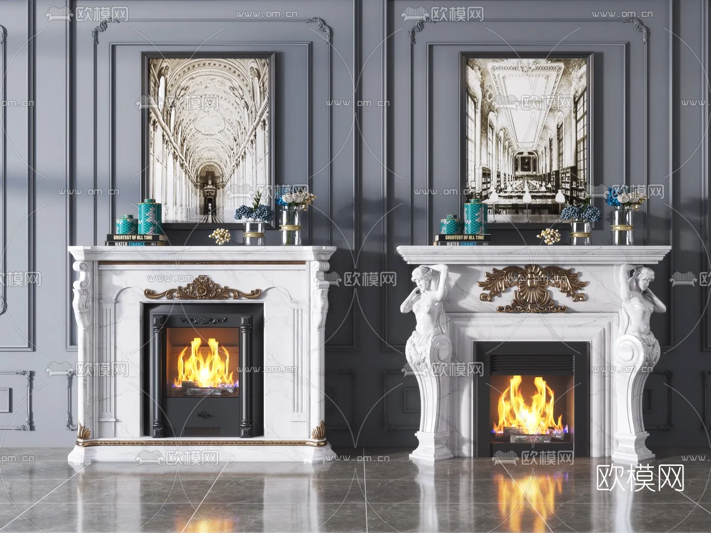 CLASSIC – FIREPLACE 3DMODELS – 042
