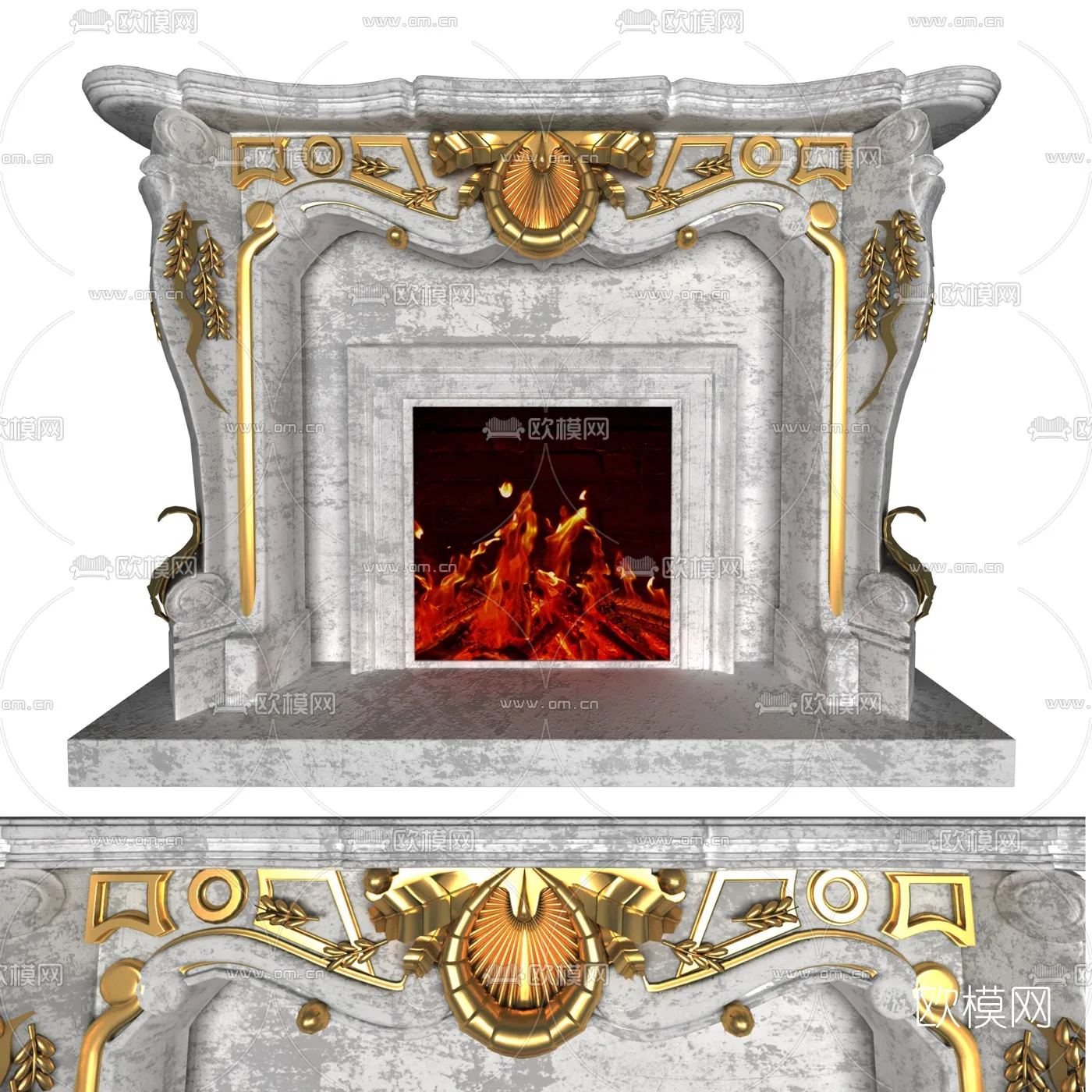 CLASSIC – FIREPLACE 3DMODELS – 044