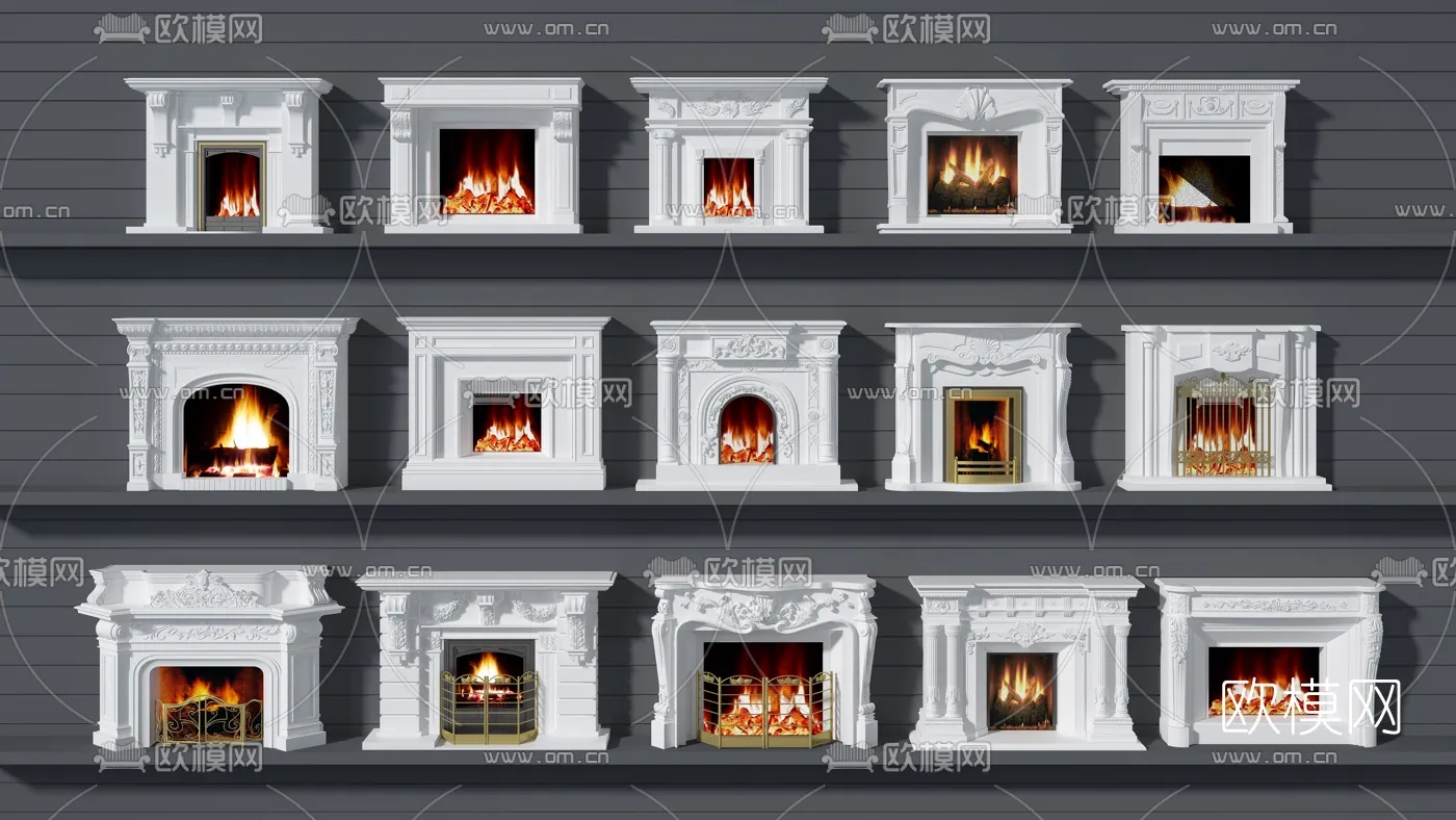 CLASSIC – FIREPLACE 3DMODELS – 046