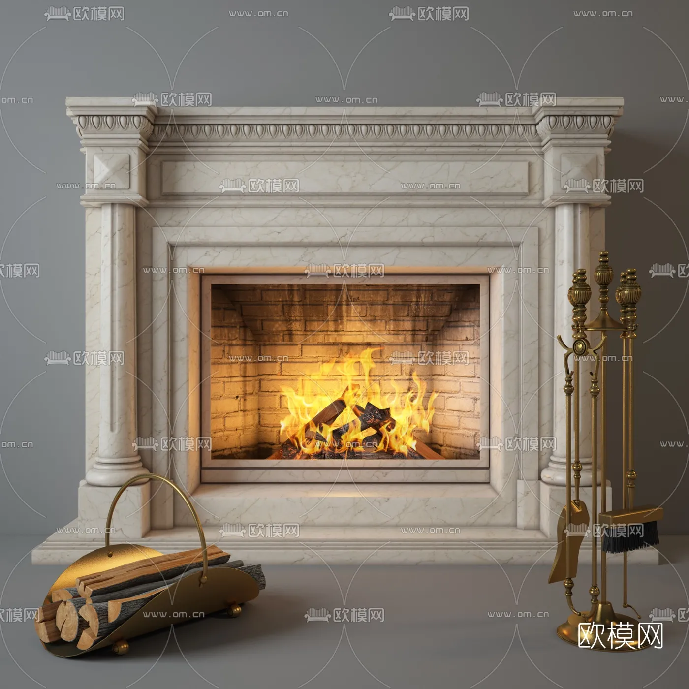 CLASSIC – FIREPLACE 3DMODELS – 047