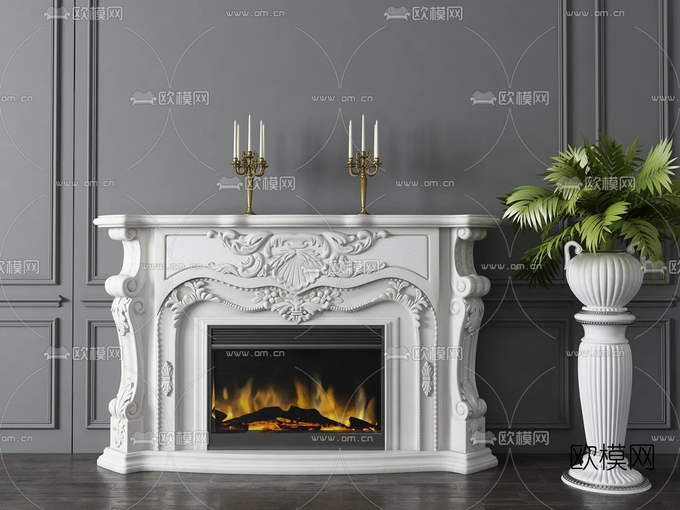 CLASSIC – FIREPLACE 3DMODELS – 048