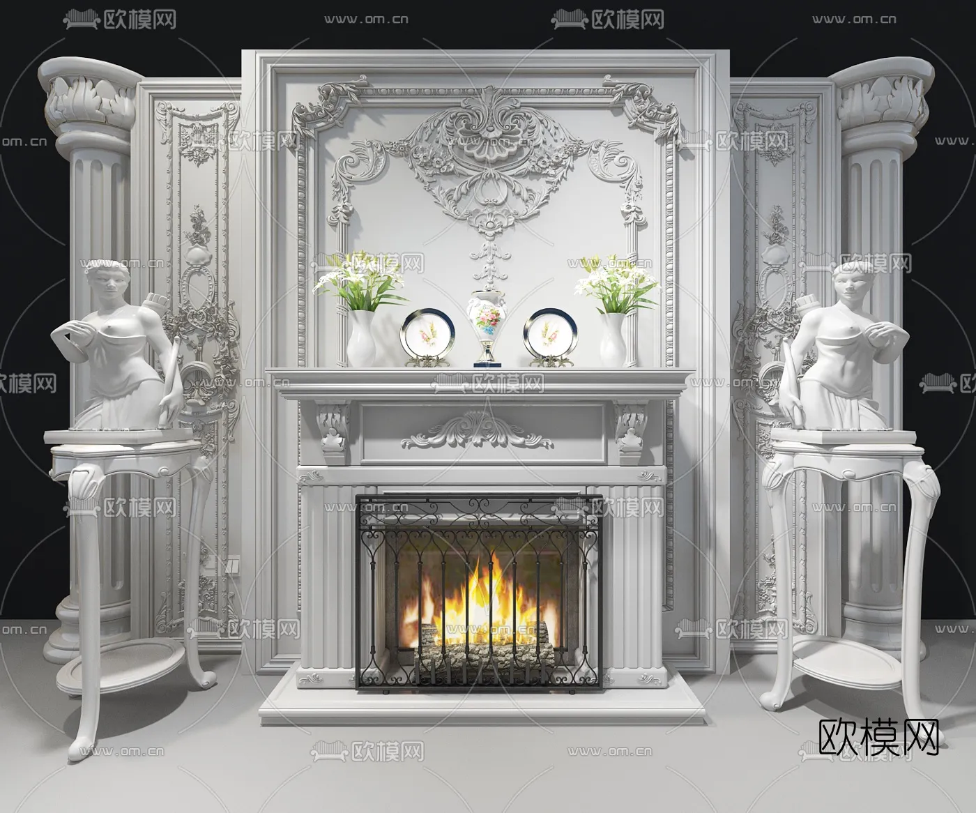 CLASSIC – FIREPLACE 3DMODELS – 050