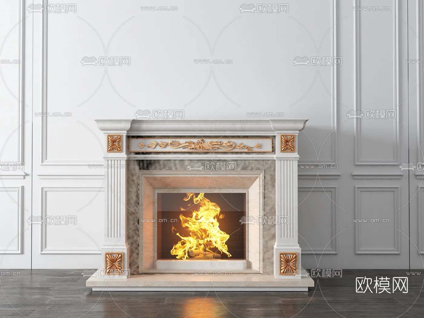 CLASSIC – FIREPLACE 3DMODELS – 057