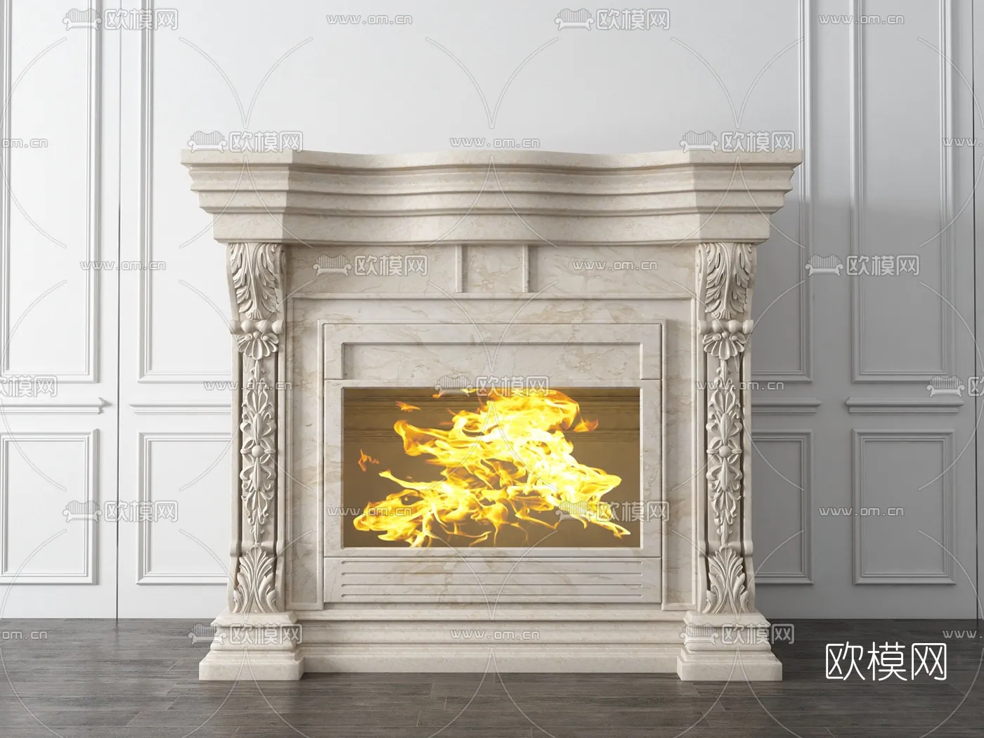 CLASSIC – FIREPLACE 3DMODELS – 058