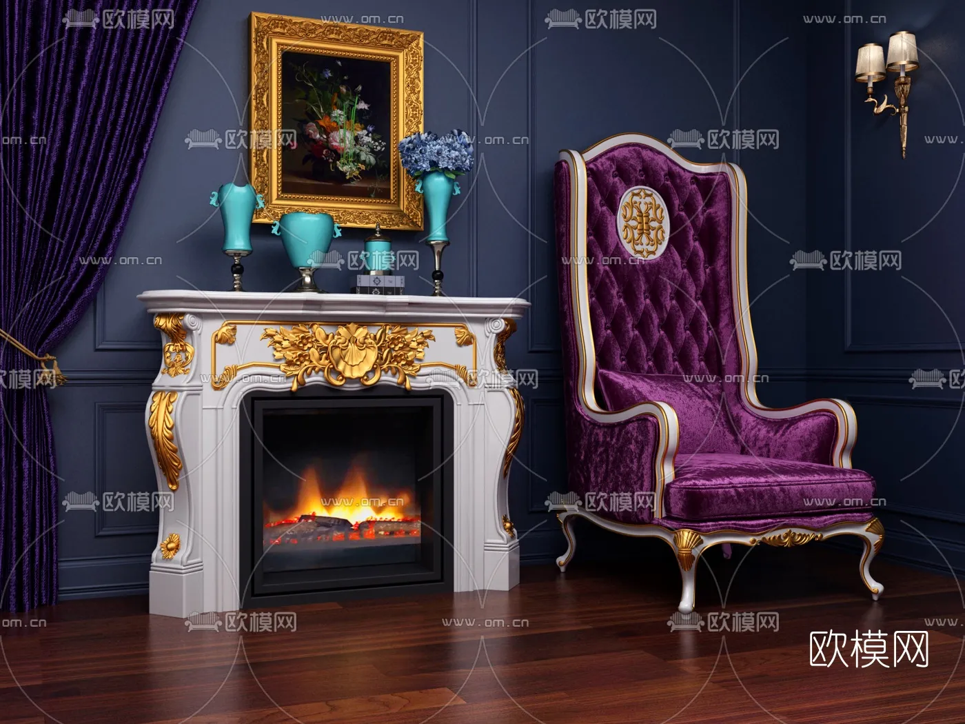 CLASSIC – FIREPLACE 3DMODELS – 059