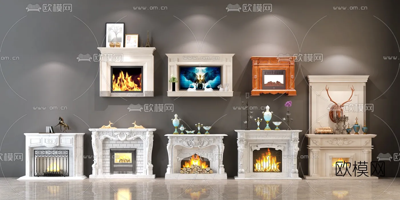 CLASSIC – FIREPLACE 3DMODELS – 060