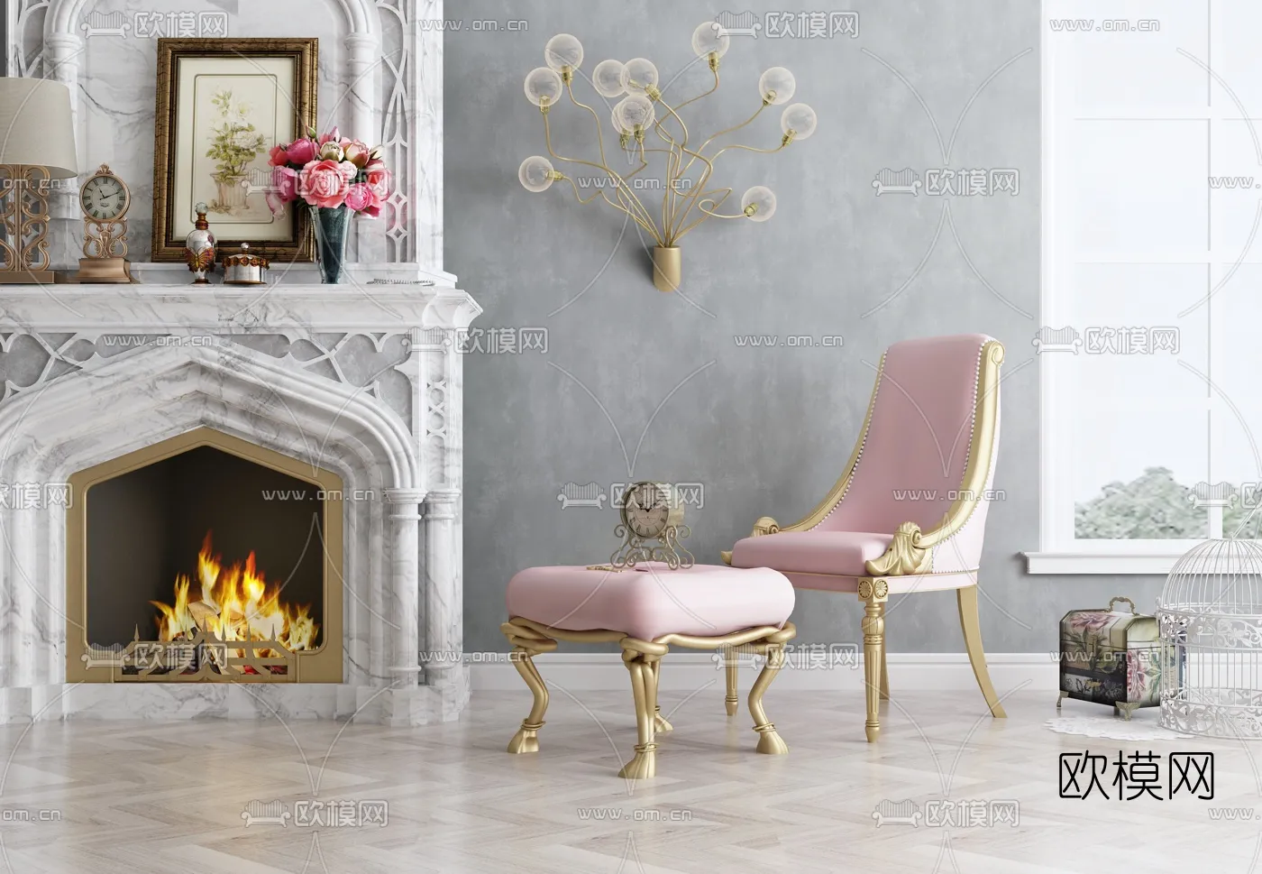 CLASSIC – FIREPLACE 3DMODELS – 062