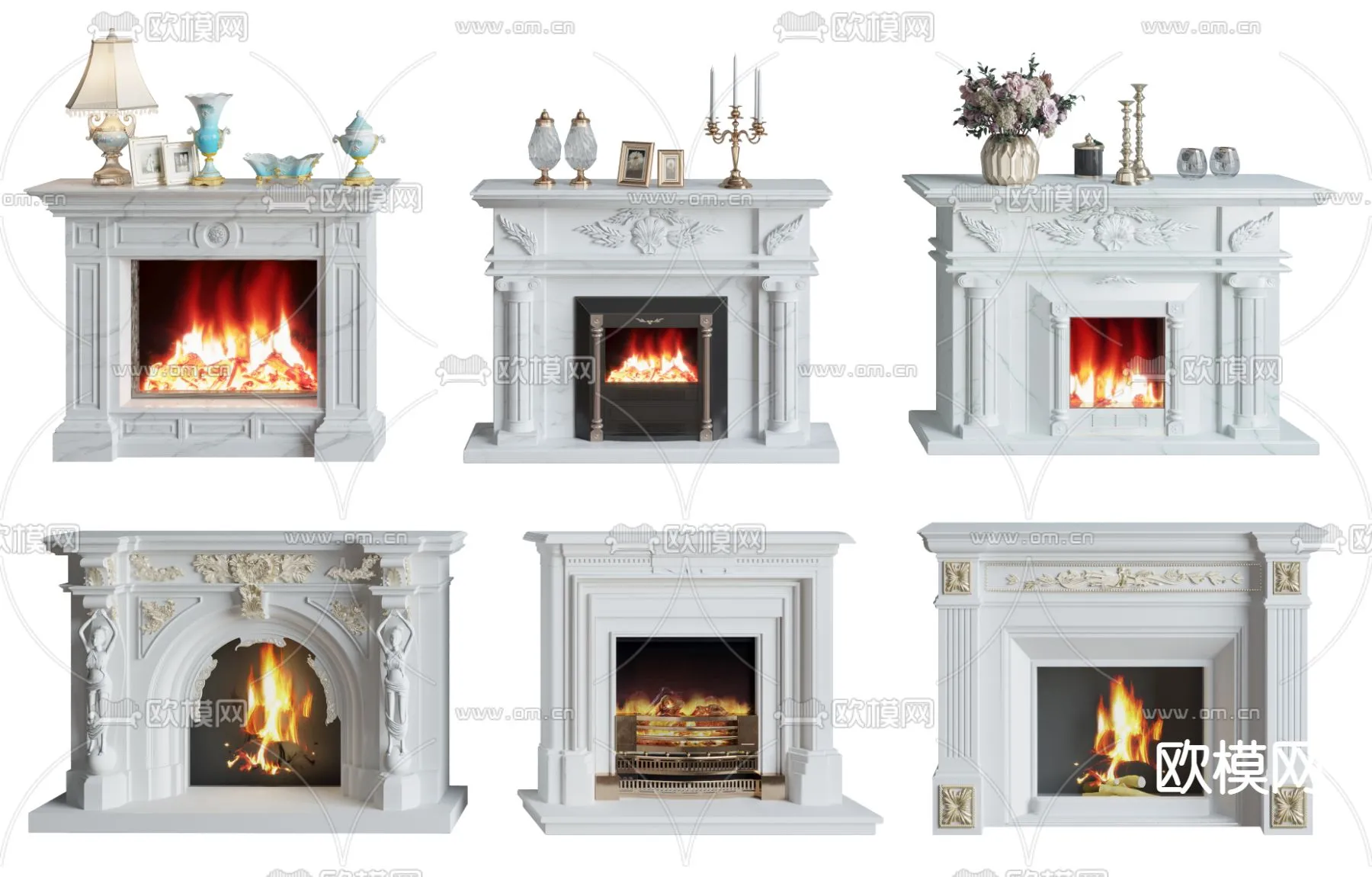 CLASSIC – FIREPLACE 3DMODELS – 064