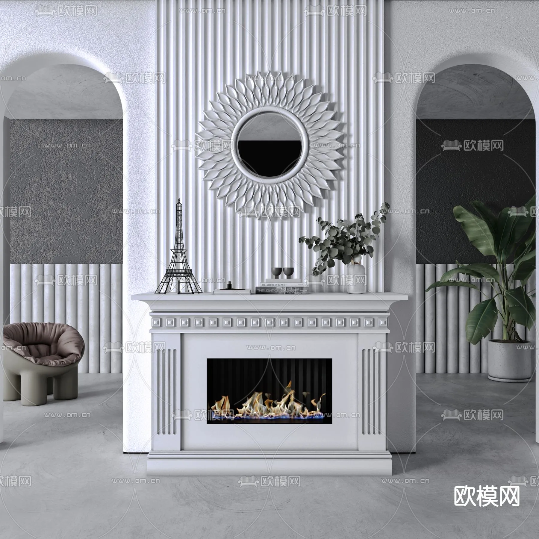 CLASSIC – FIREPLACE 3DMODELS – 067