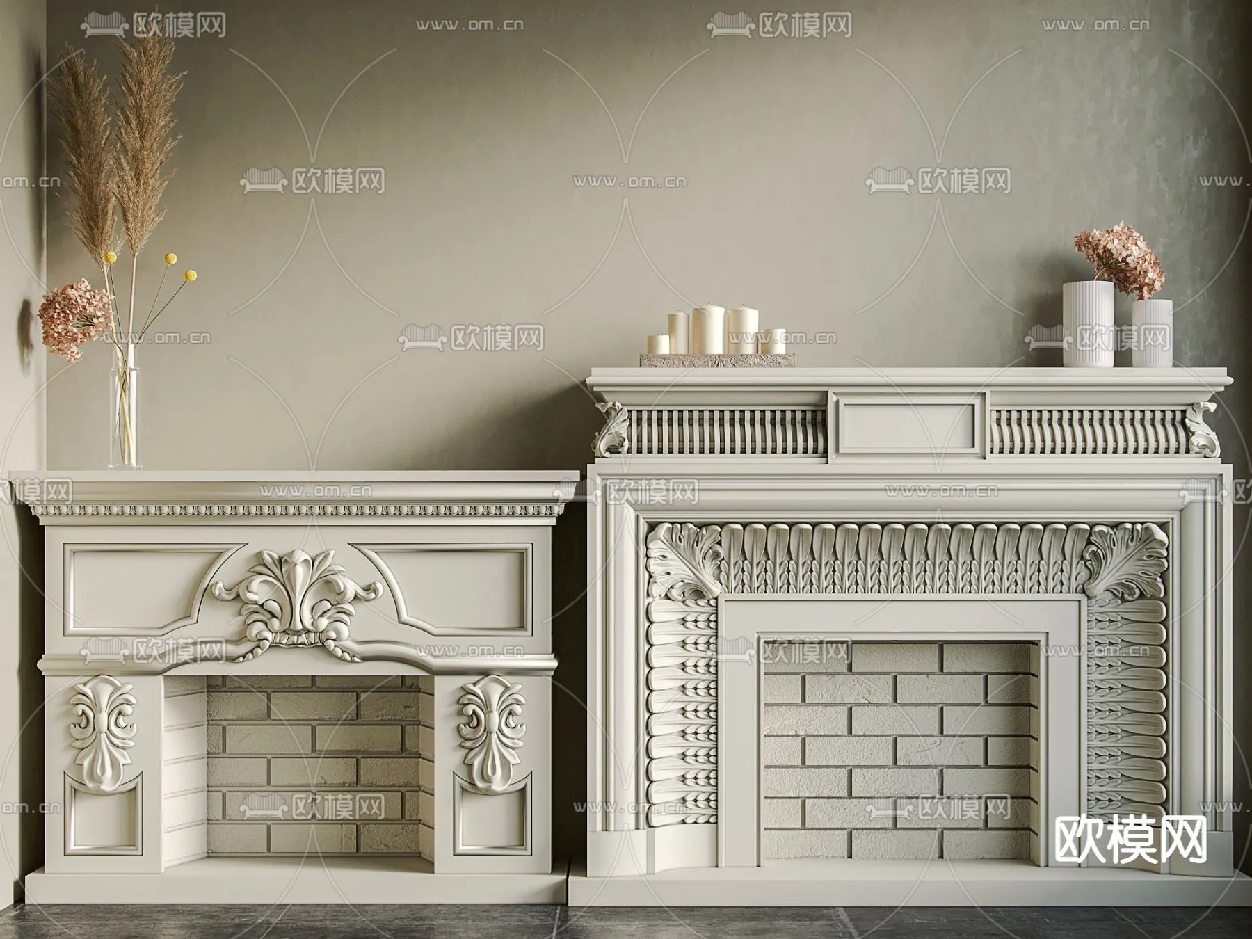 CLASSIC – FIREPLACE 3DMODELS – 068