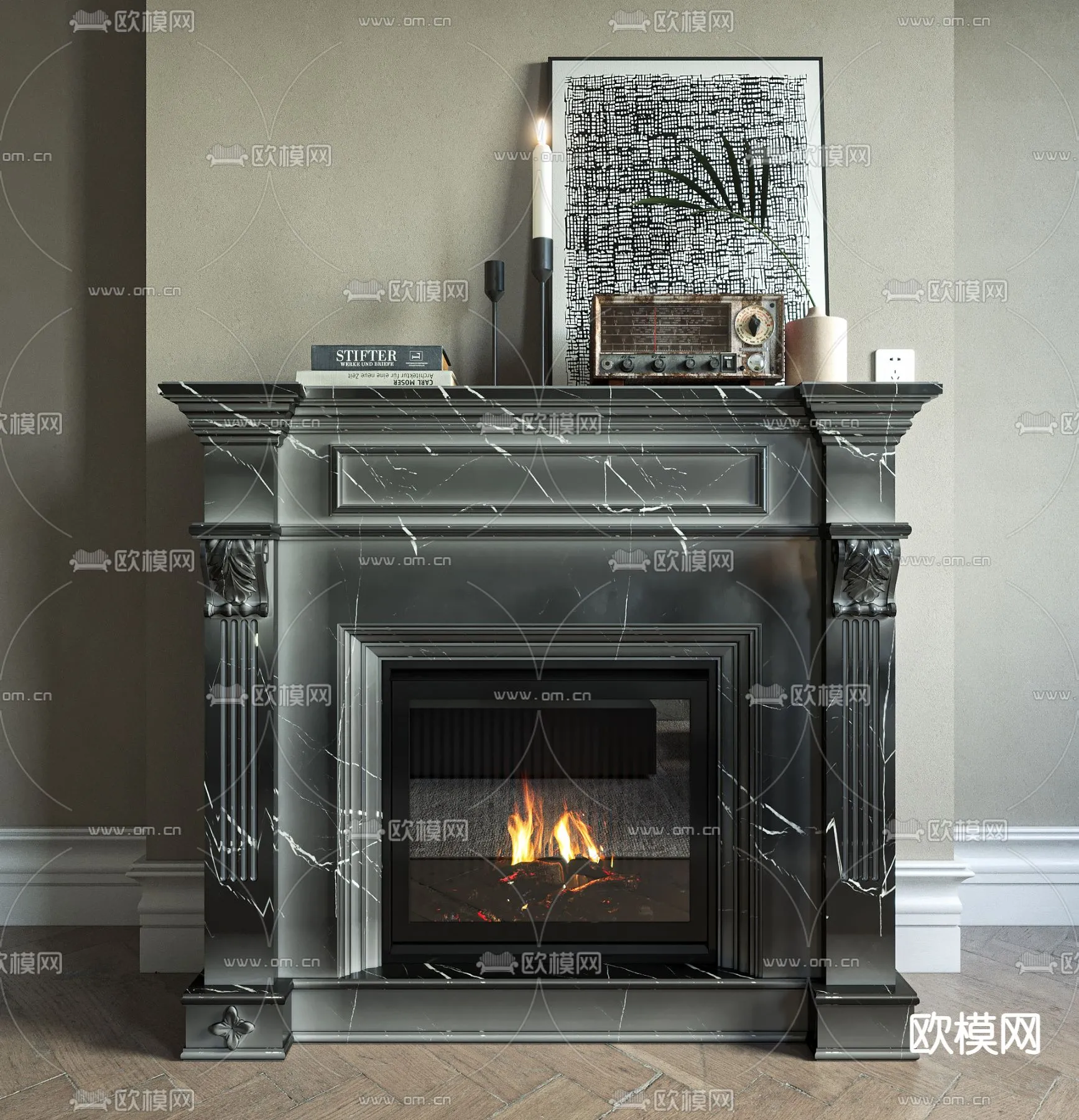 CLASSIC – FIREPLACE 3DMODELS – 069