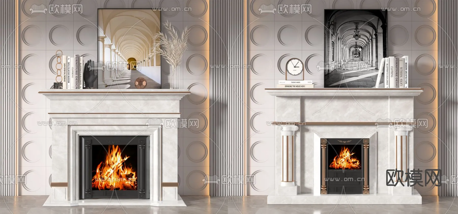 CLASSIC – FIREPLACE 3DMODELS – 073