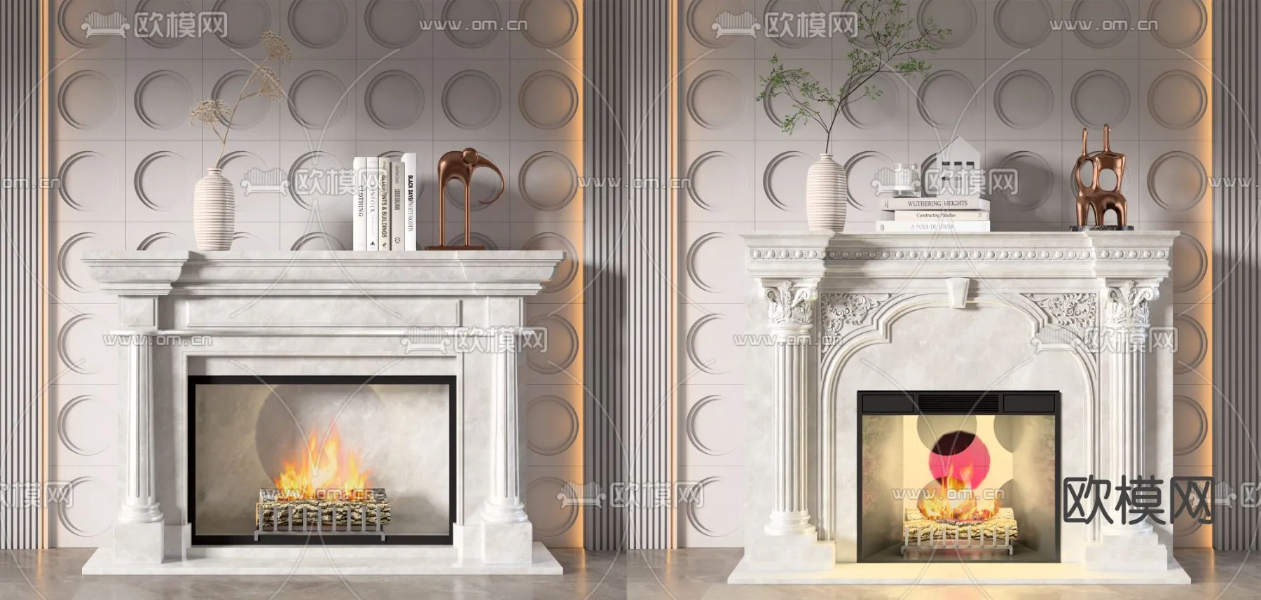 CLASSIC – FIREPLACE 3DMODELS – 074