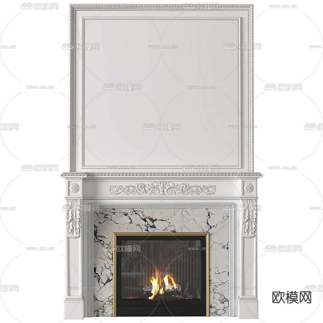 CLASSIC – FIREPLACE 3DMODELS – 078