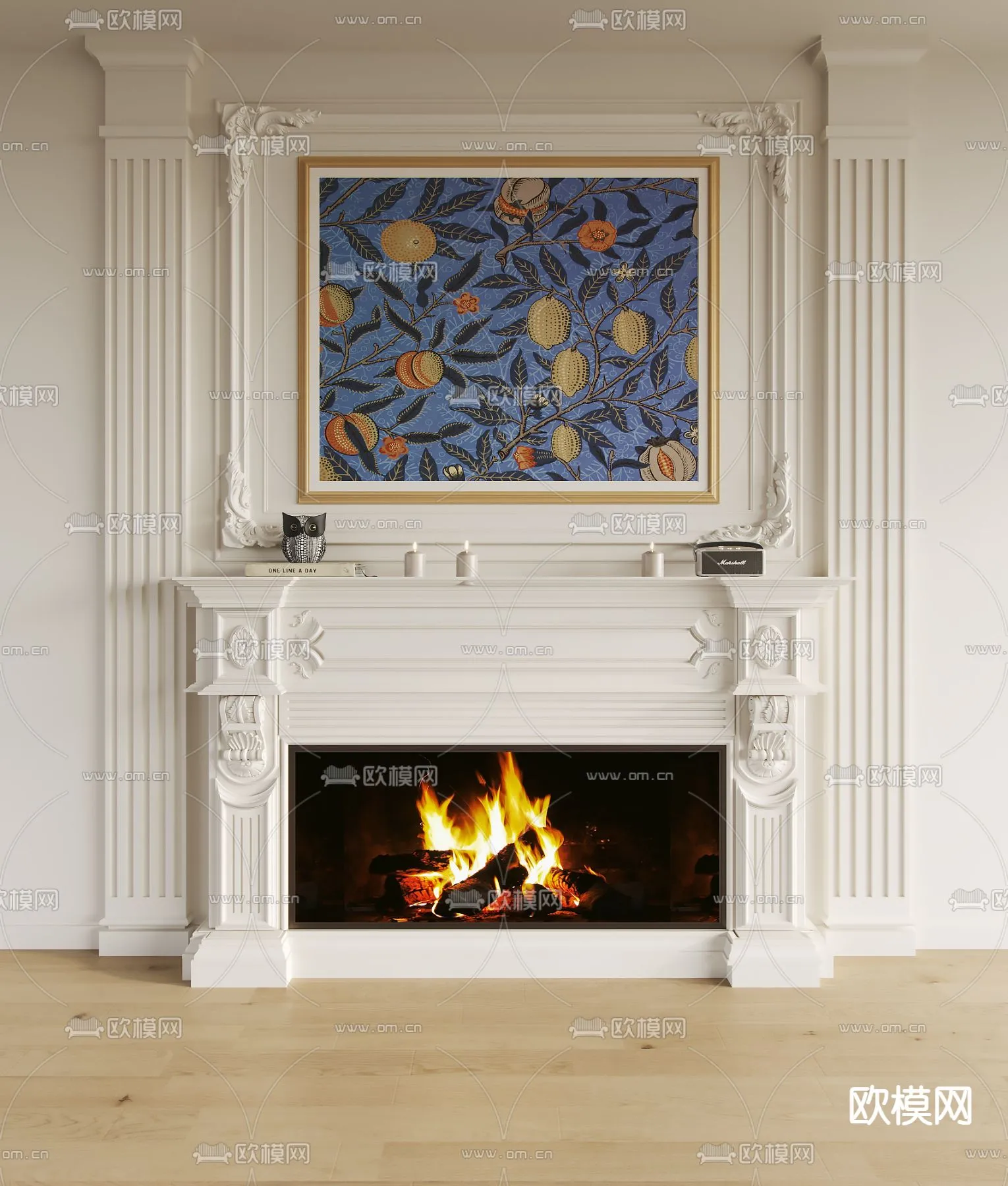 CLASSIC – FIREPLACE 3DMODELS – 079