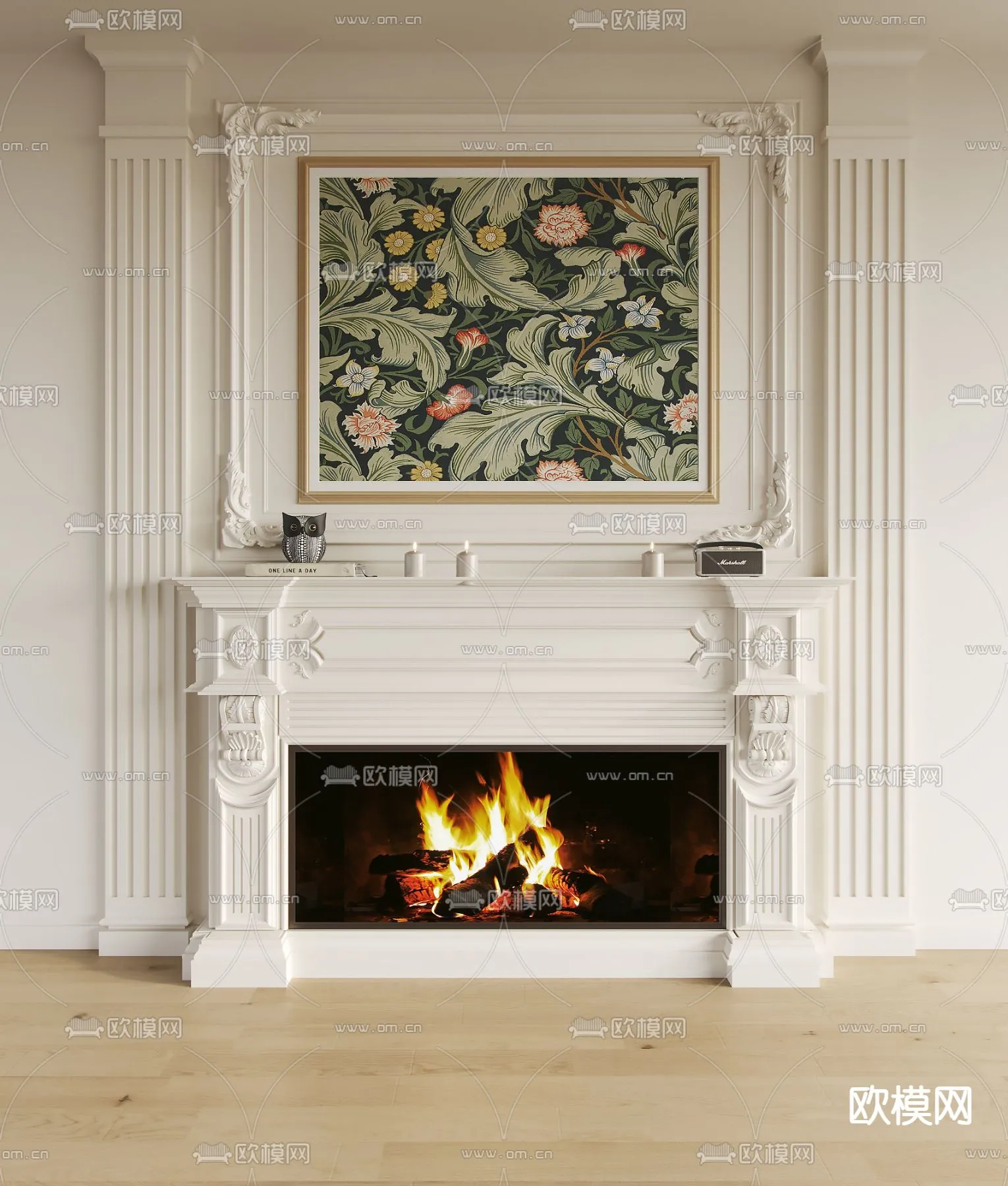 CLASSIC – FIREPLACE 3DMODELS – 080