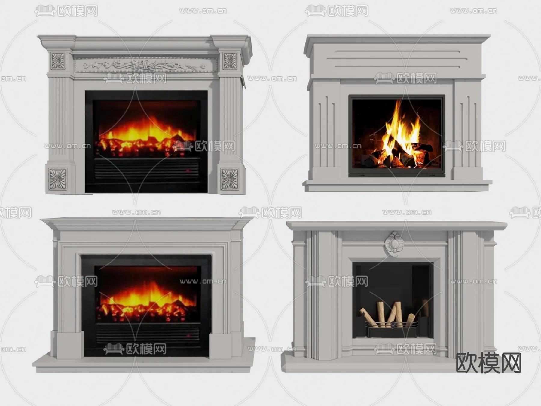 CLASSIC – FIREPLACE 3DMODELS – 081