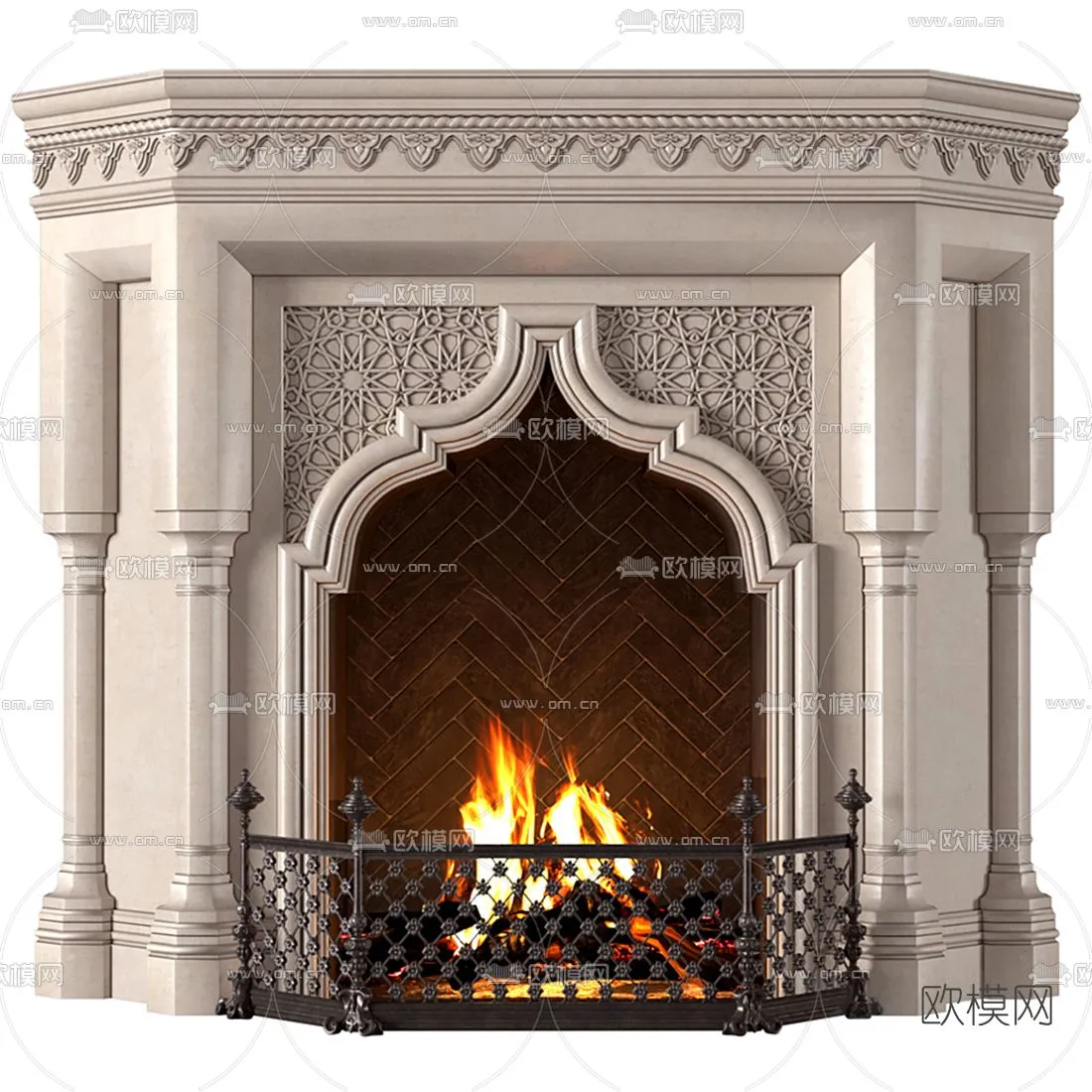 CLASSIC – FIREPLACE 3DMODELS – 082
