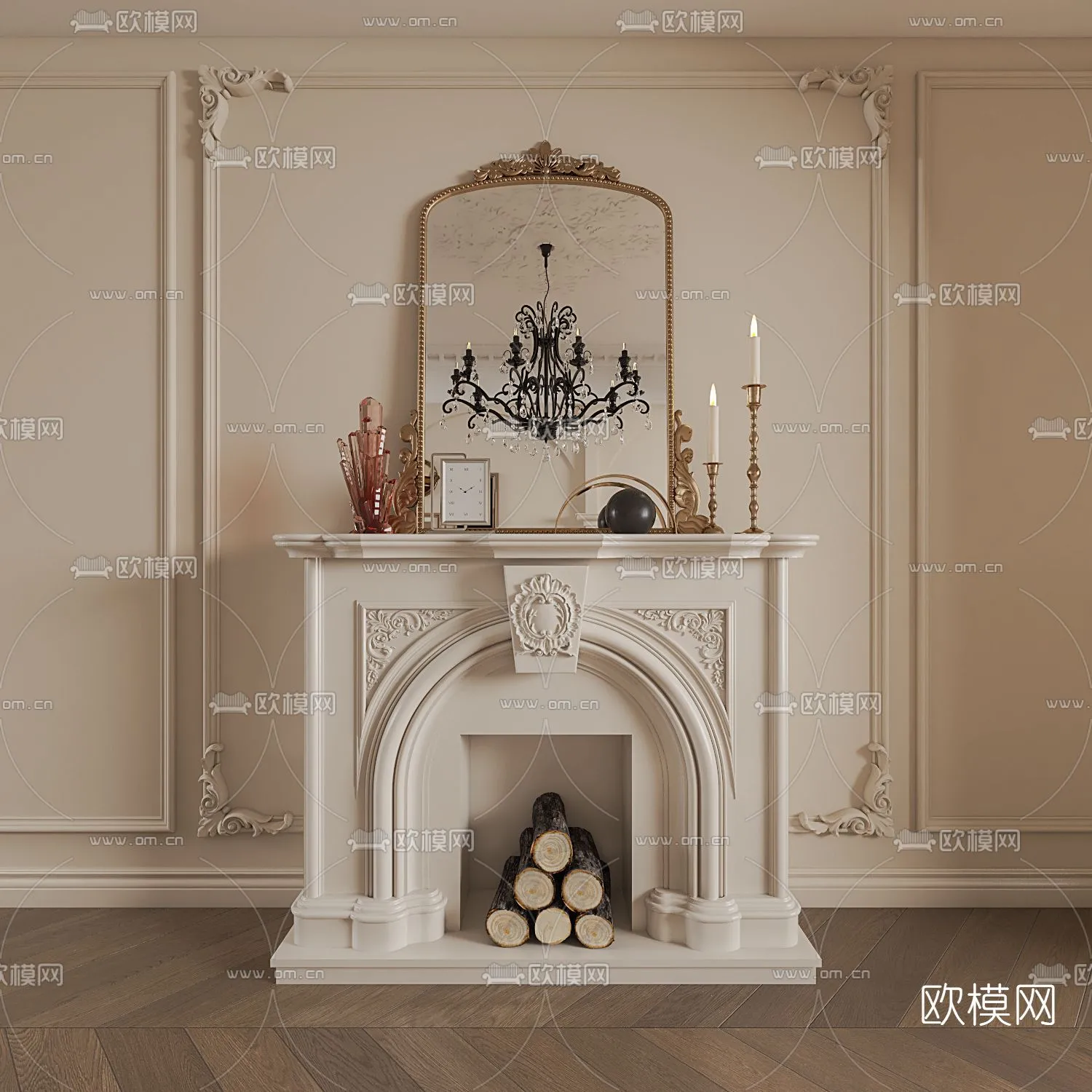 CLASSIC – FIREPLACE 3DMODELS – 084