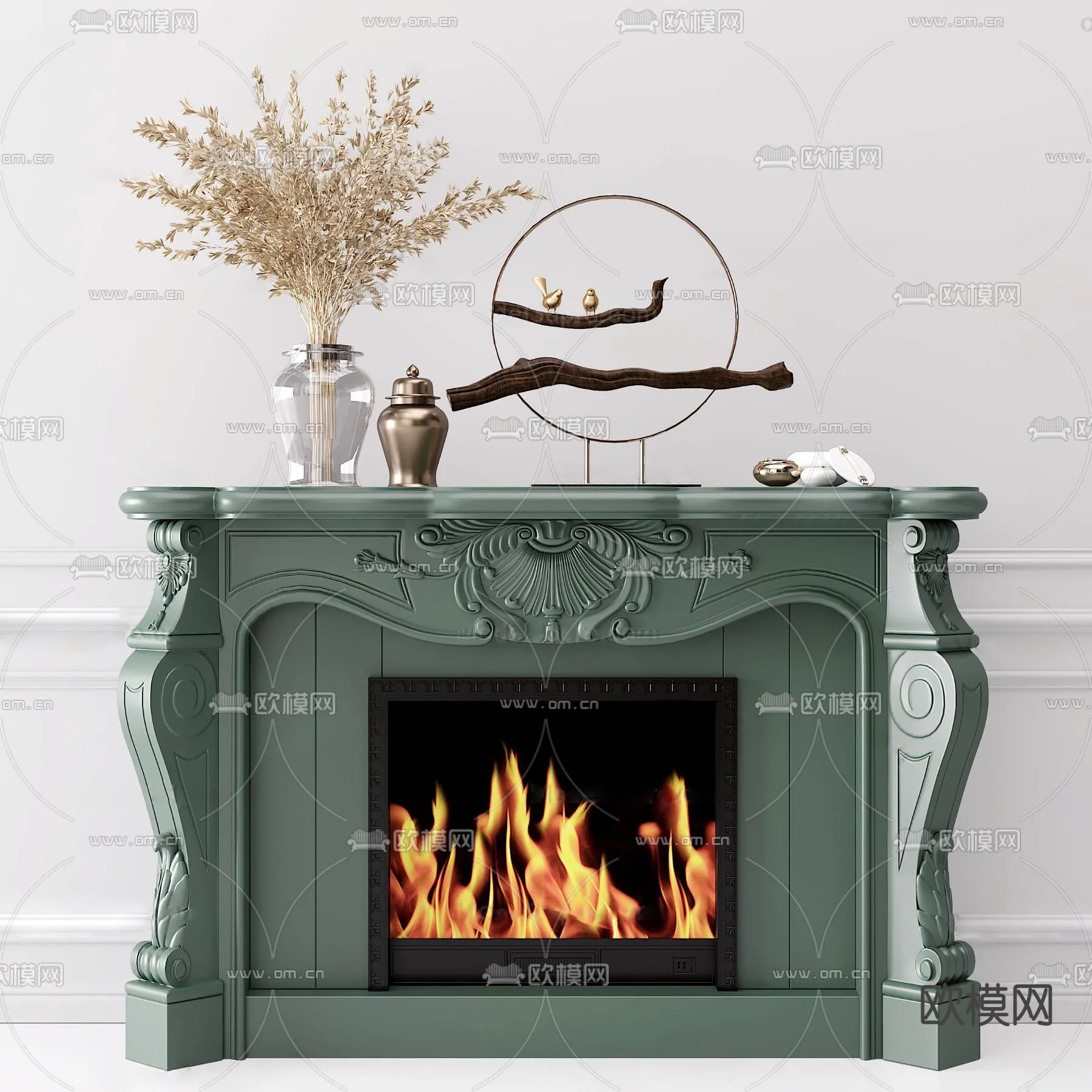 CLASSIC – FIREPLACE 3DMODELS – 087