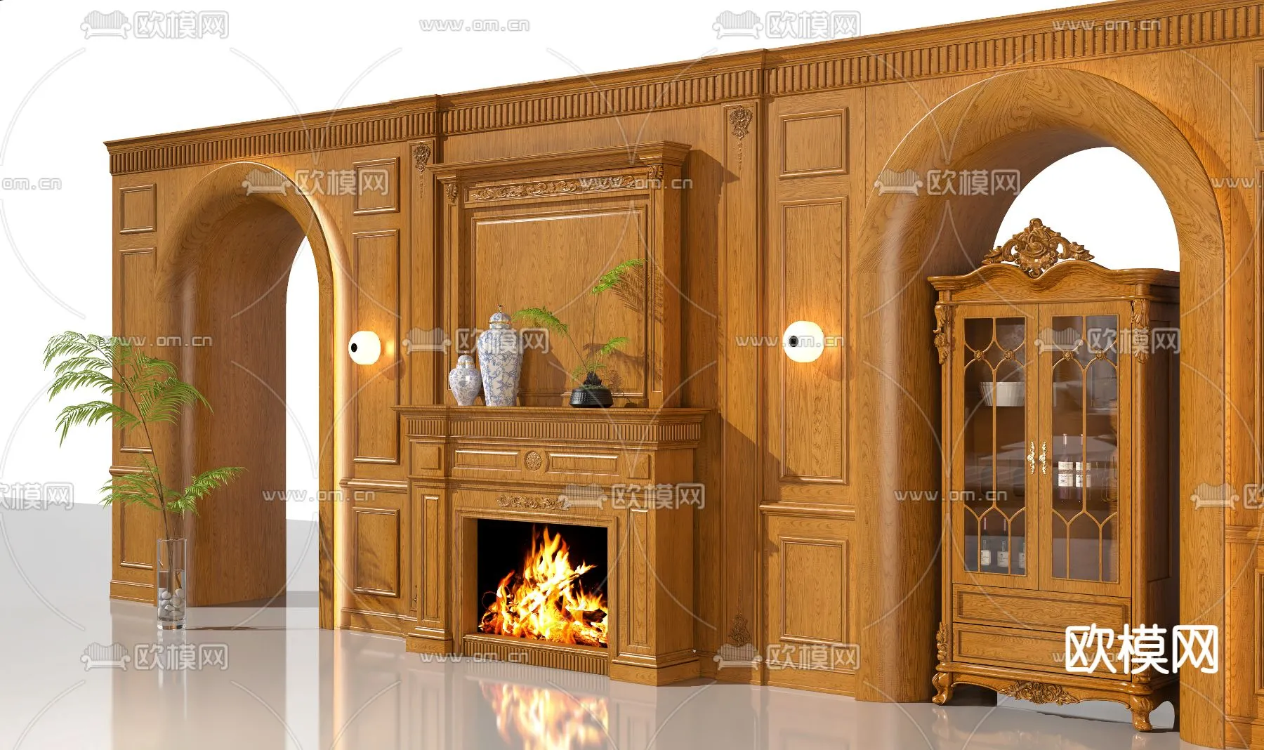 CLASSIC – FIREPLACE 3DMODELS – 093