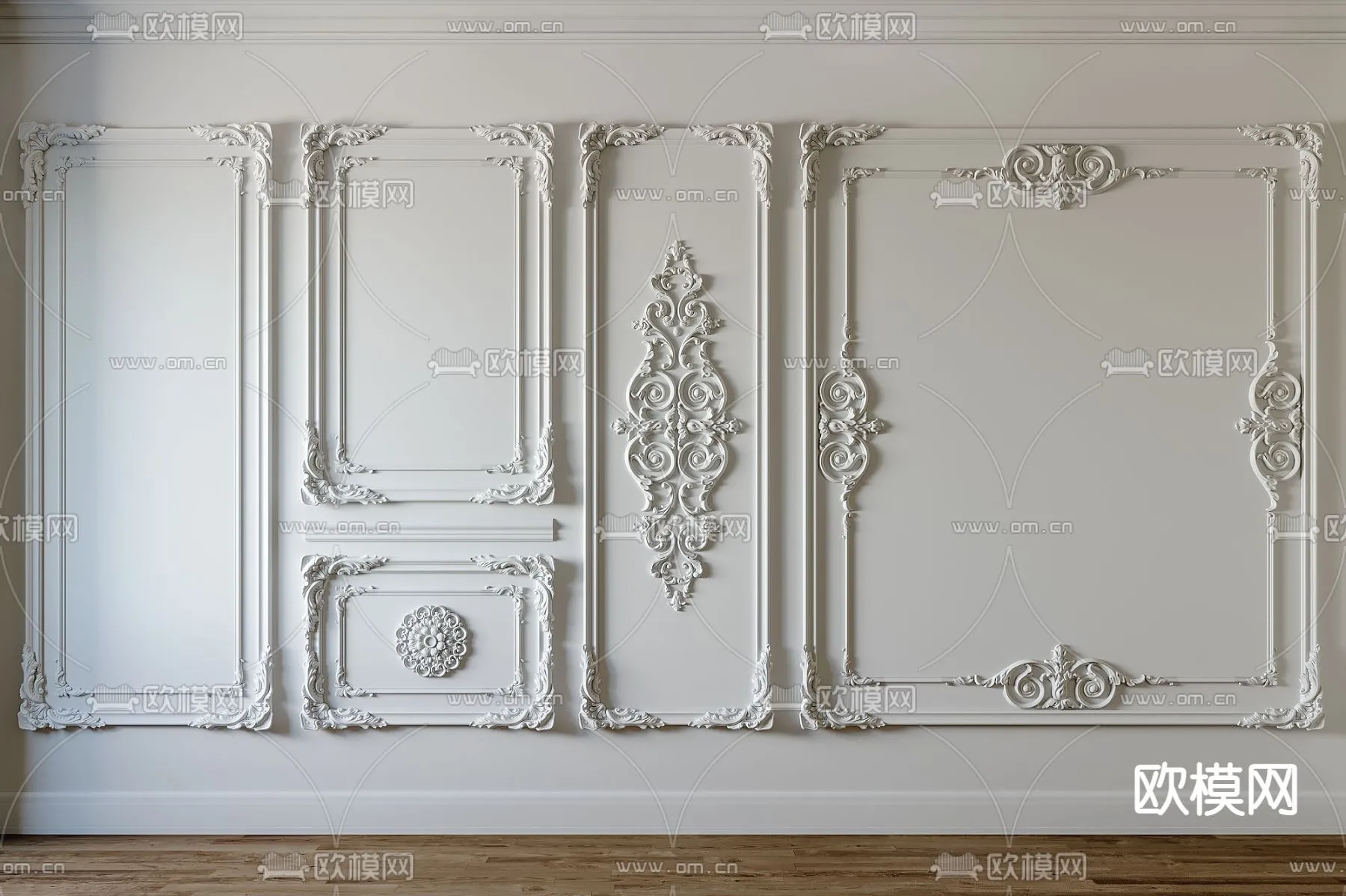 CLASSIC – MOULDING 3DS MODELS – WALL CORNER – 026