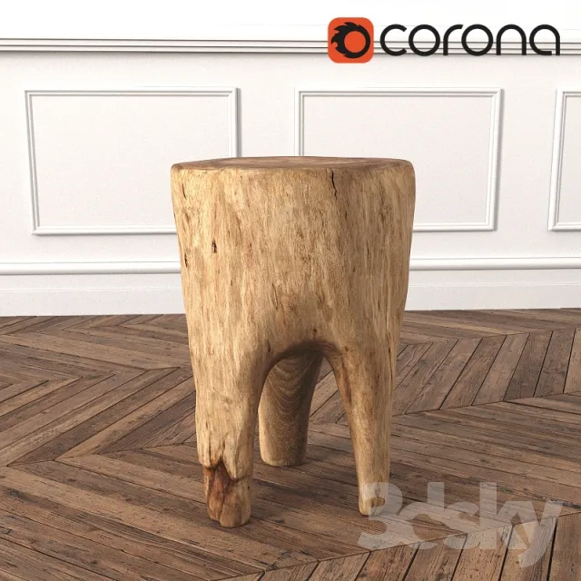 3DS MAX – Chair – Stool – 1736