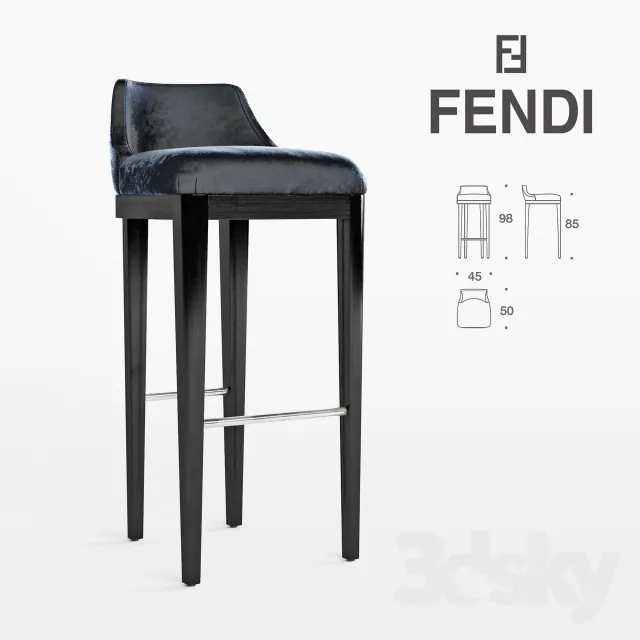 3DS MAX – Chair – Stool – 1761