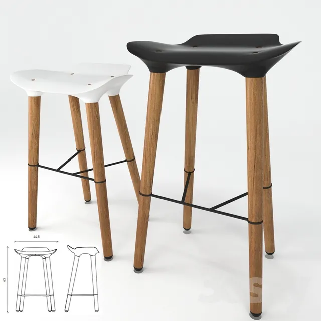 3DS MAX – Chair – Stool – 1772