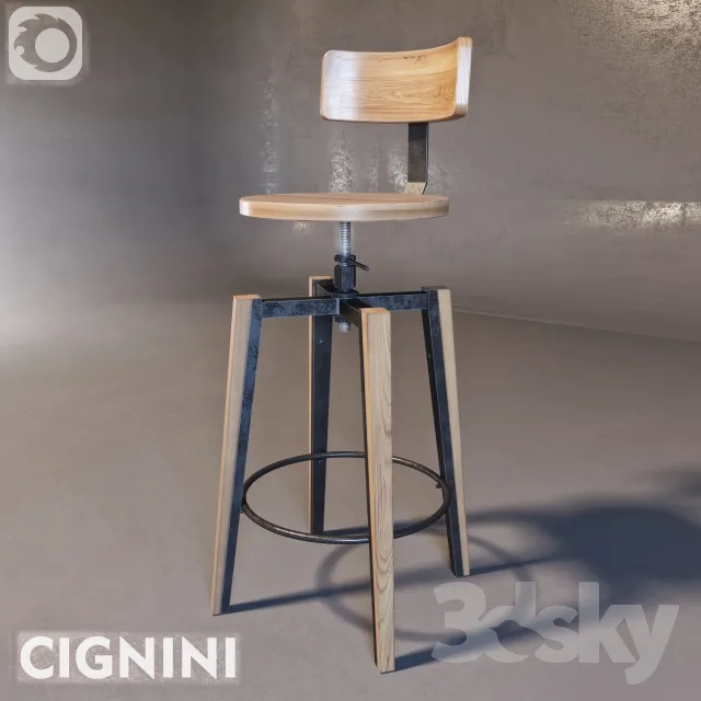 3DS MAX – Chair – Stool – 1842