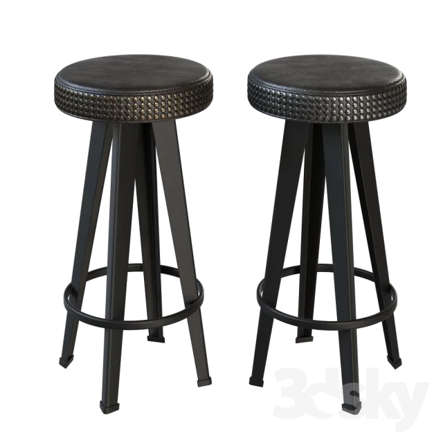 3DS MAX – Chair – Stool – 1851