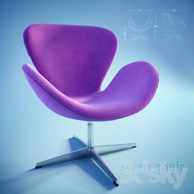 3DS MAX – Chair – Stool – 1913