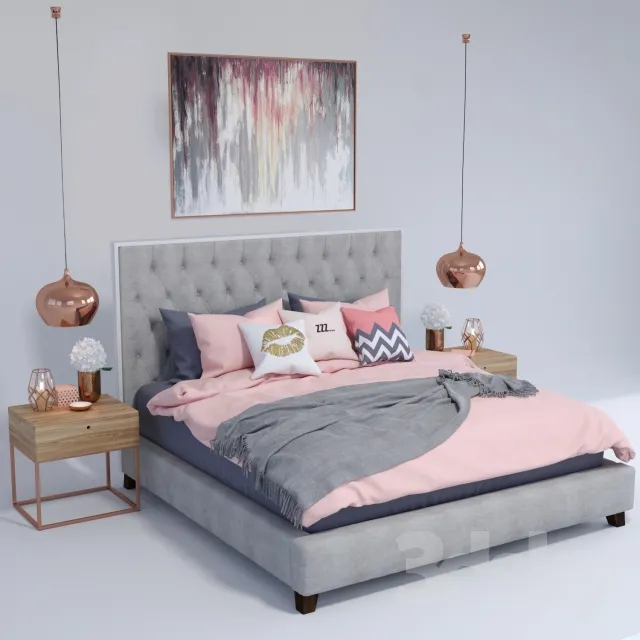 3DS MAX – Bed – 2025