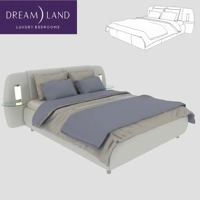 3DS MAX – Bed – 2037