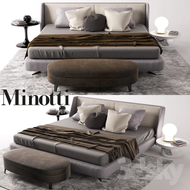 3DS MAX – Bed – 2049